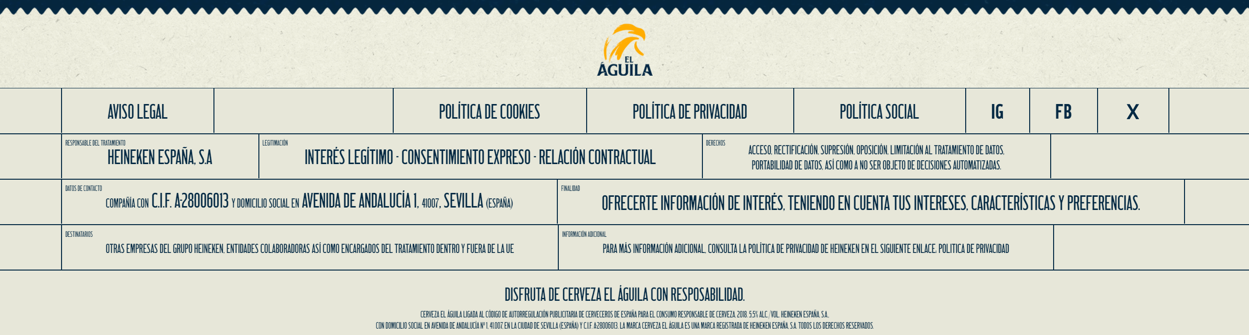 Footer con cambios