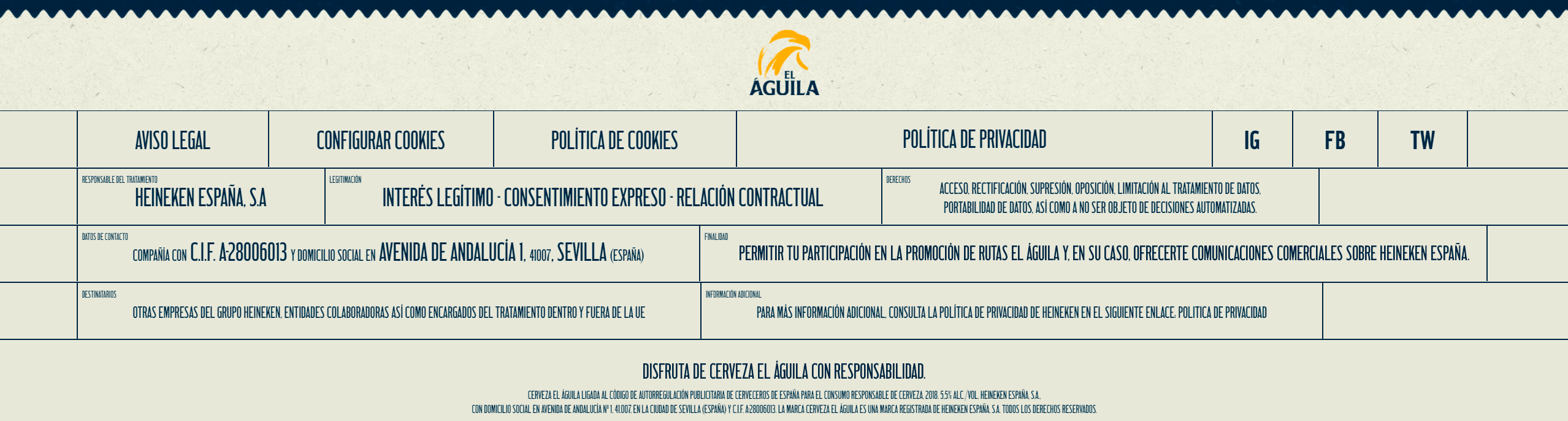 Footer con cambios